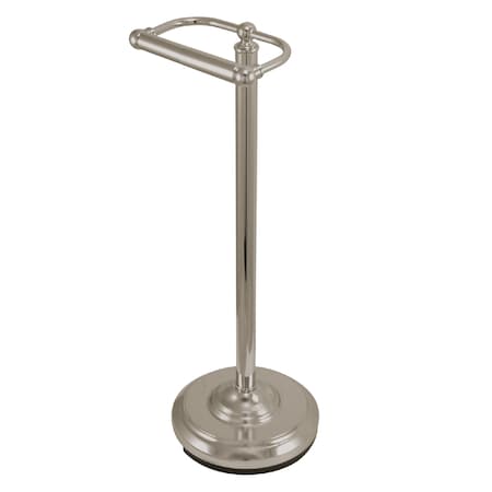 Kingston Brass Vintage Freestanding Toilet Paper Holder, Brushed Nickel CC2008